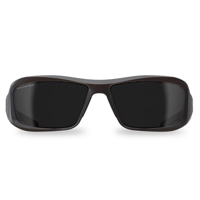 EDGE EYEWEAR - Edge Eyewear Brazeau Anti-Fog Safety Glasses Smoke Lens Black Frame 1 pk