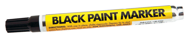 FORNEY - Forney Black Valve Tip Paint Marker 1 pk