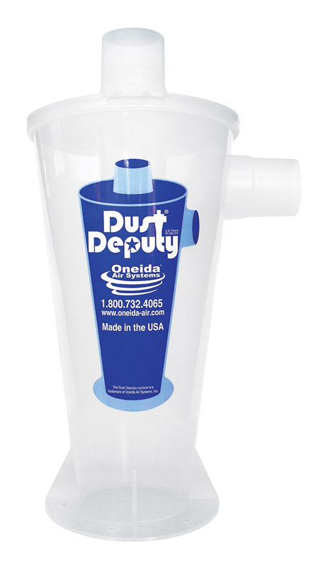 ONEIDA AIR SYSTEMS - Oneida Air Systems Dust Deputy 13.5 in. L X 7 in. W X 8 in. D DIY Wet/Dry Vac Cyclone Separator Kit