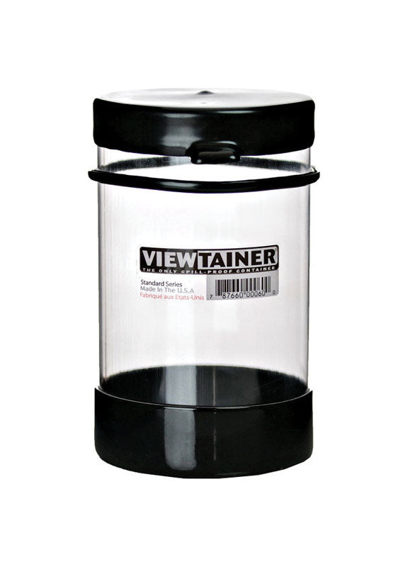 VIEWTAINER - Viewtainer 4 in. W X 6 in. H Tethered Top Container Plastic Black - Case of 6