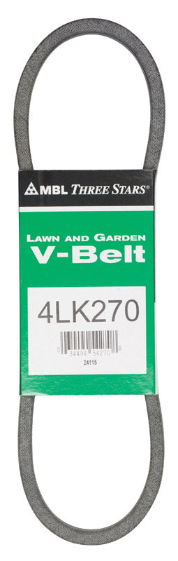 MITSUBOSHI - Mitsuboshi Super KB 4LK270 V-Belt 0.5 in. W X 27 in. L For Riding Mowers