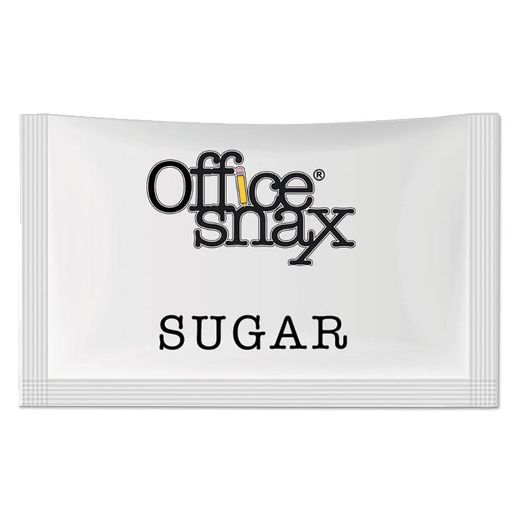 Office Snax - Premeasured Single-Serve Sugar Packets, 1200/Carton