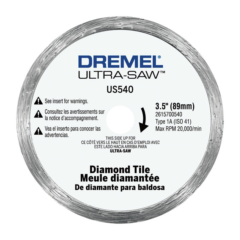 DREMEL - Dremel Ultra-Saw 3-1/2 in. D X 1/2 in. Diamond Cutting Wheel 1 pc