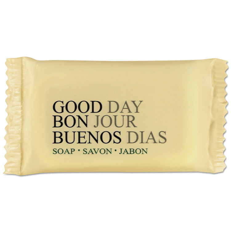 Good Day - Amenity Bar Soap, Pleasant Scent, # 1/2, Individually Wrapped Bar, 1,000/Carton
