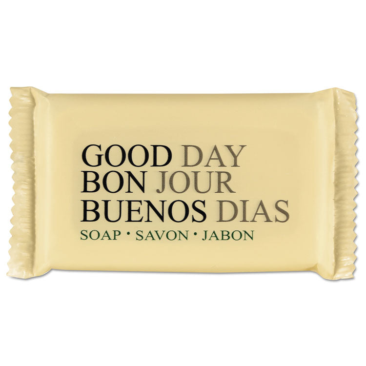 Good Day - Amenity Bar Soap, Pleasant Scent, # 1 1/2 Individually Wrapped Bar, 500/Carton