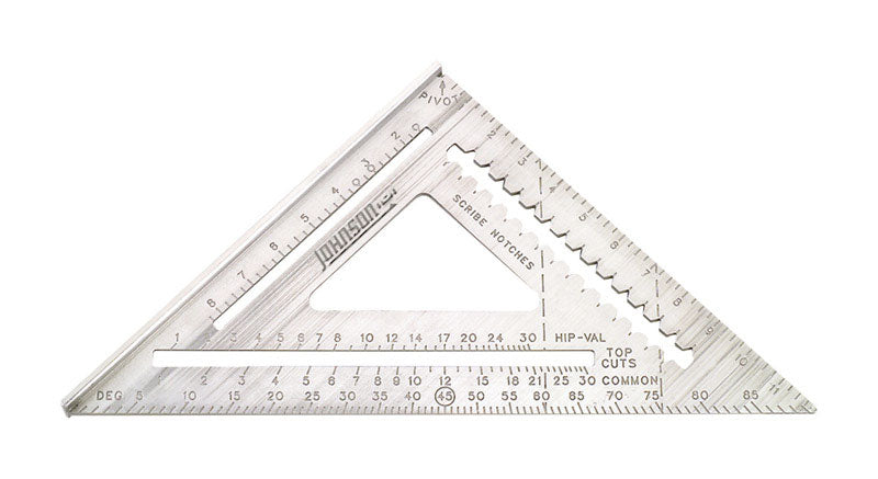 JOHNSON - Johnson 12 in. L Aluminum Rafter Square
