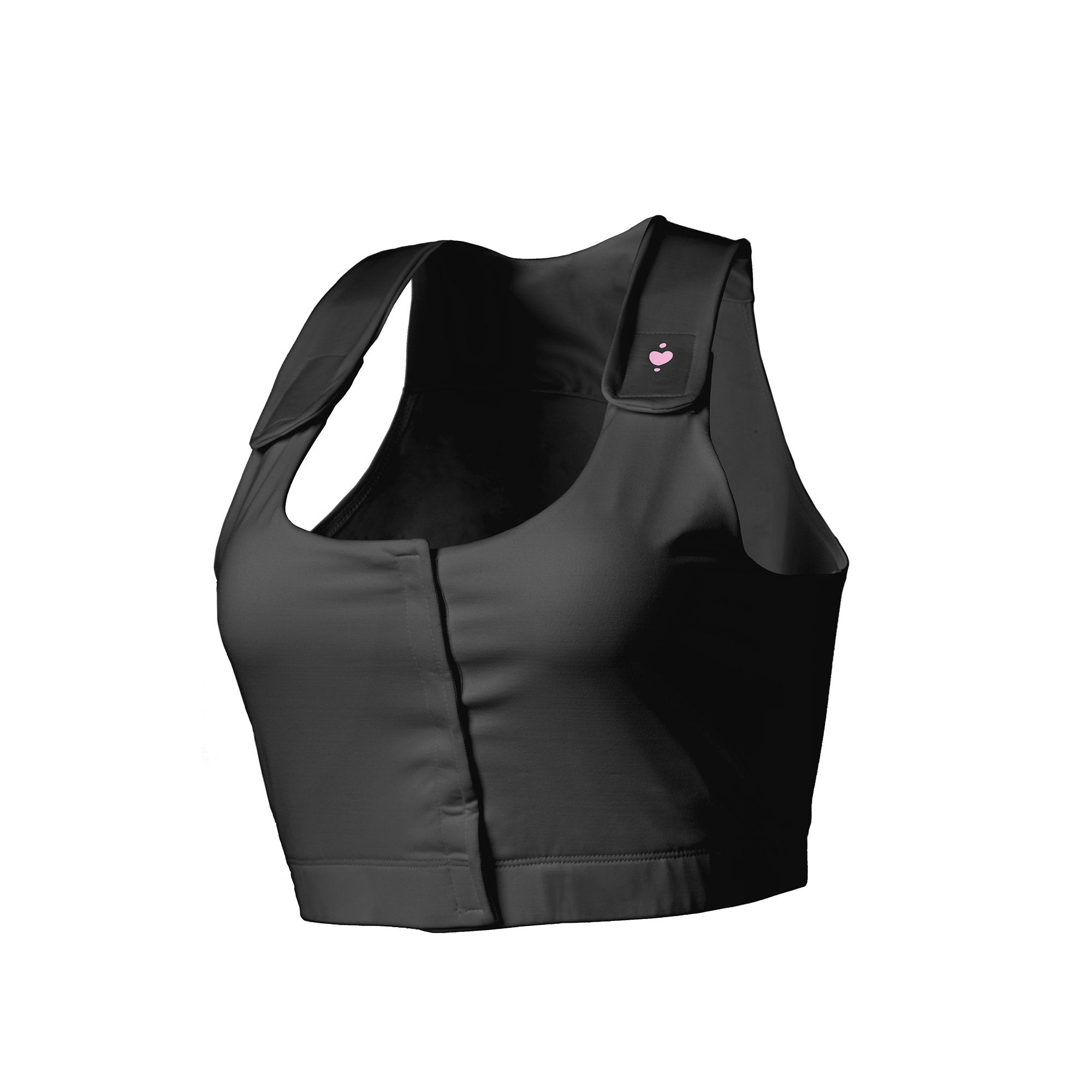 heart&core Sports and Medical LLC - Post-Surgical Bra Serena Black 2X-Large 44 to 48 Inch [1/EA]