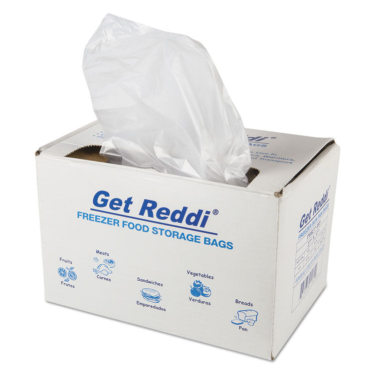 Inteplast Group - Get Reddi Freezer Food Storage Bags, 0.5 mil, 27" x 37", Natural, 200/Carton