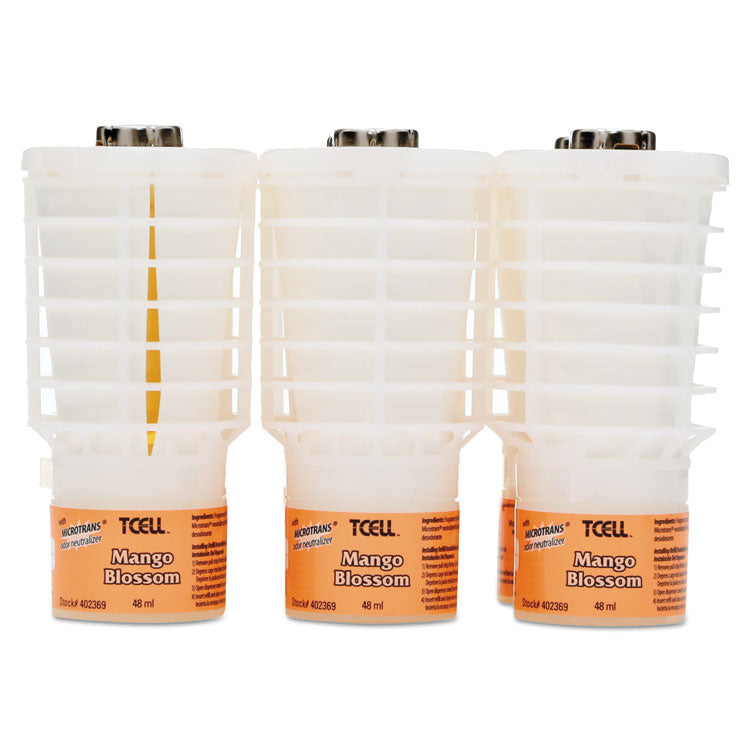 Rubbermaid Commercial - TCell Microtrans Odor Neutralizer Refill, Mango Blossom, 48 mL, 6/Carton