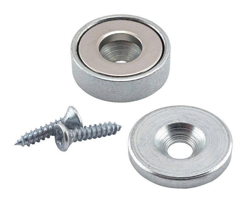 MAGNET SOURCE - Magnet Source .281 in. L X .875 in. W Silver Super Latch Magnets 23 lb. pull 1 pc