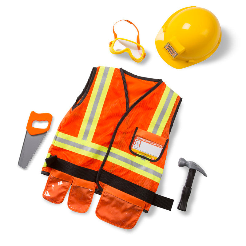 MELISSA & DOUG - Construction Worker Role Play Costume Set