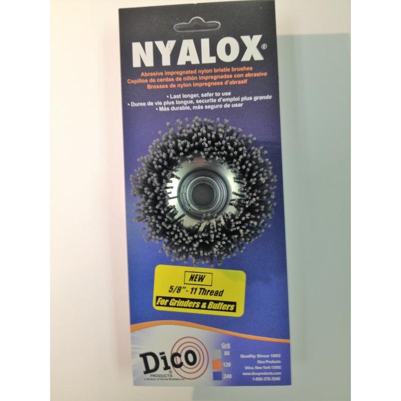 DICO - Dico 3 in. D X 5/8-11 in. X 1/4 in. D Crimped Nylon Mandrel Mounted Cup Brush 12500 rpm 1 pc [7200004]