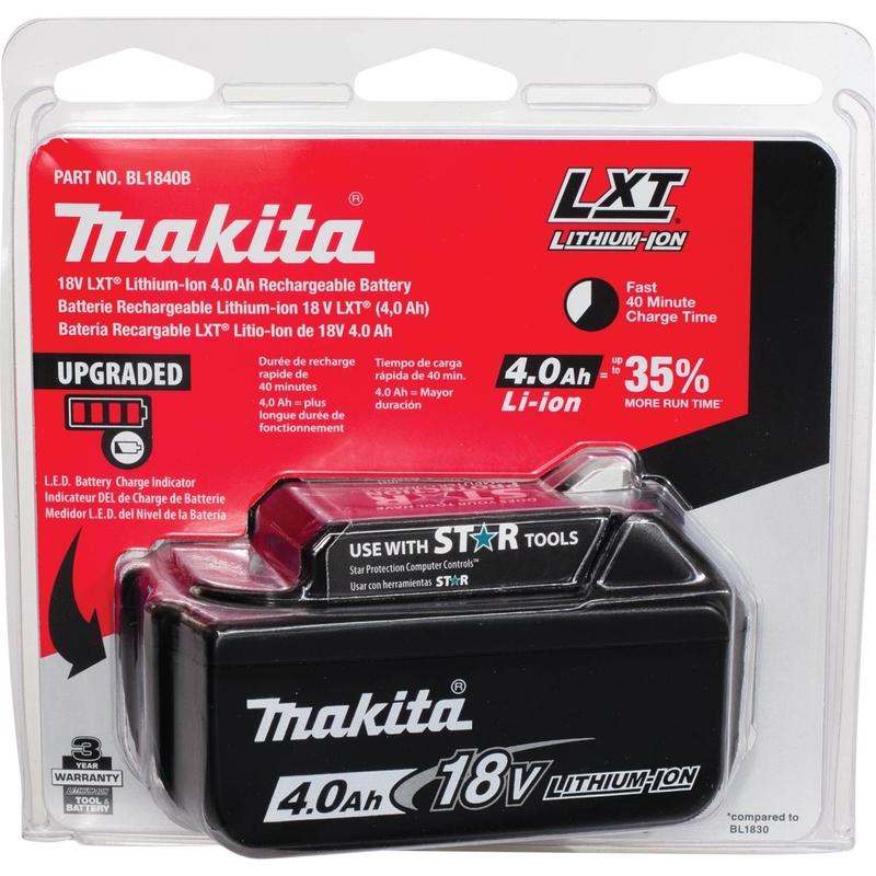 MAKITA - Makita 18V LXT 4 amps Lithium-Ion Slide Battery 1 pc