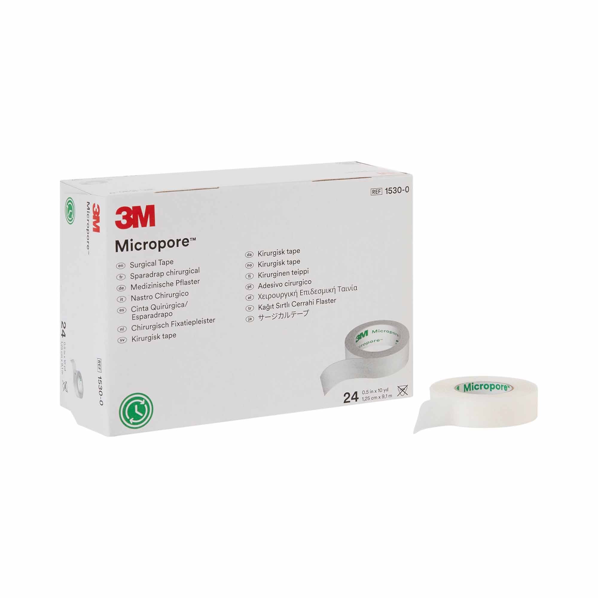Solventum Corporation - Medical Tape 3M™ Micropore™ White 1/2 Inch X 10 Yard Paper NonSterile [24/BX]