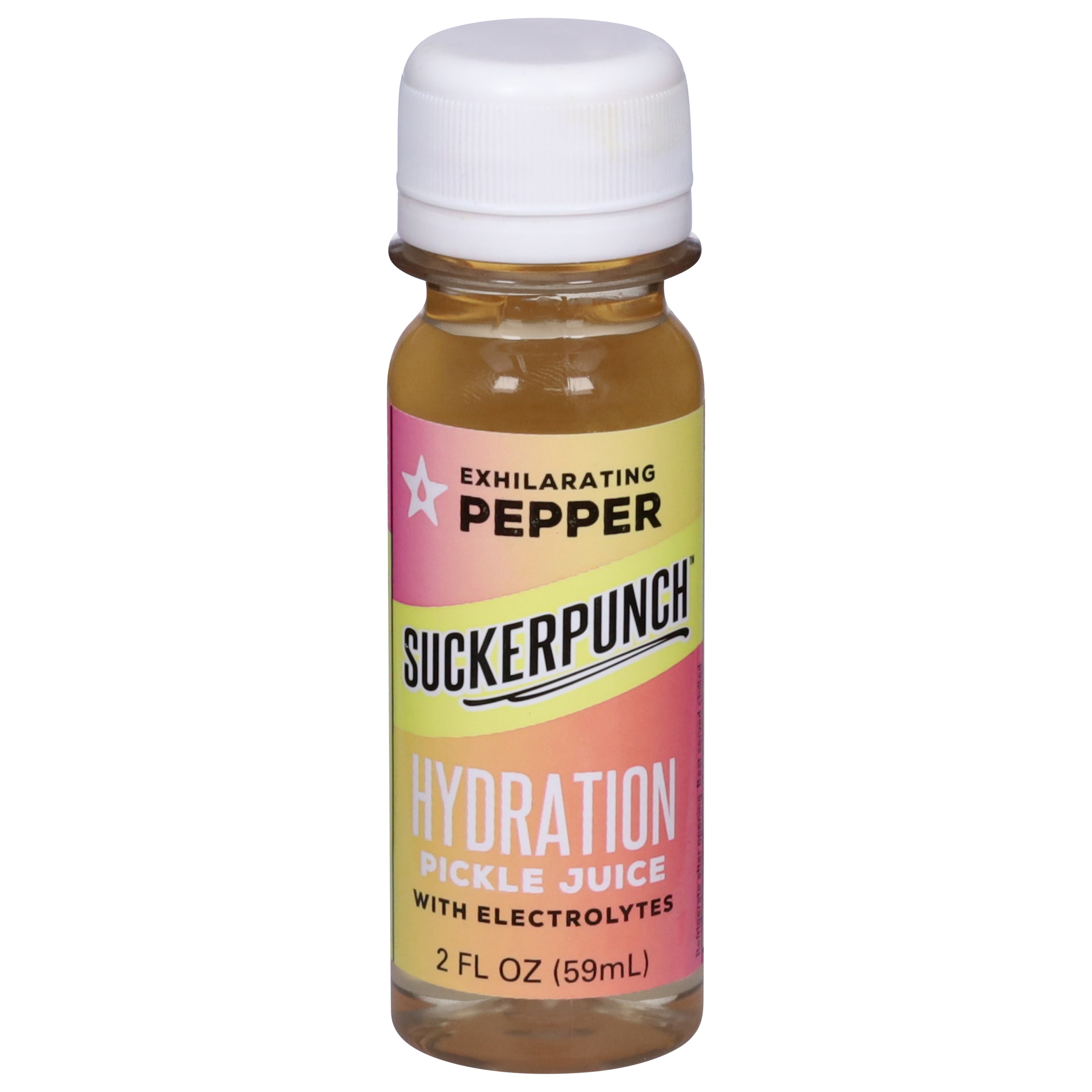 Suckerpunch Exhilarating Pepper Hydration Pickle Juice with Electrolytes 2 fl oz - Case of 12