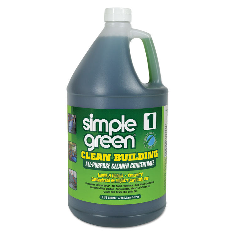 Simple Green - Clean Building All-Purpose Cleaner Concentrate, 1 gal Bottle, 2/Carton