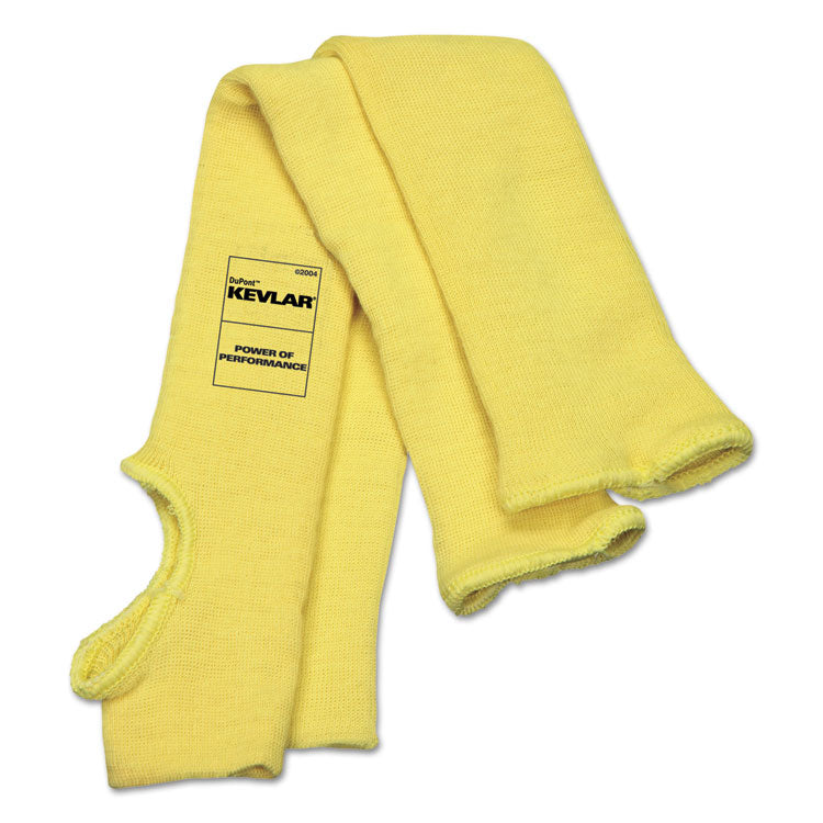 MCR Safety - Economy Series DuPont Kevlar Fiber Sleeves, One Size Fits All, Yellow, 1 Pair
