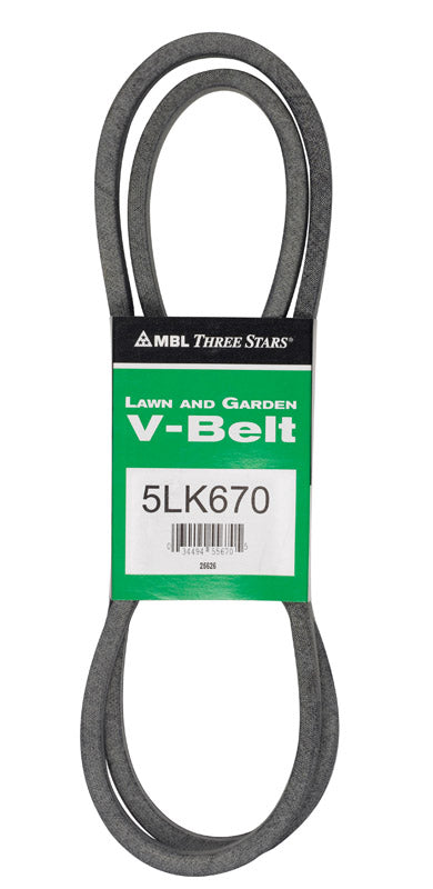MITSUBOSHI - Mitsuboshi Super KB 5LK670 V-Belt 0.63 in. W X 67 in. L For Riding Mowers