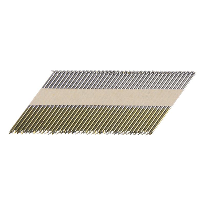 HITACHI POWER TOOLS - Metabo HPT 3 in. Paper Strip Bright Framing Nails 30 deg 2500 pk [15109HPT]