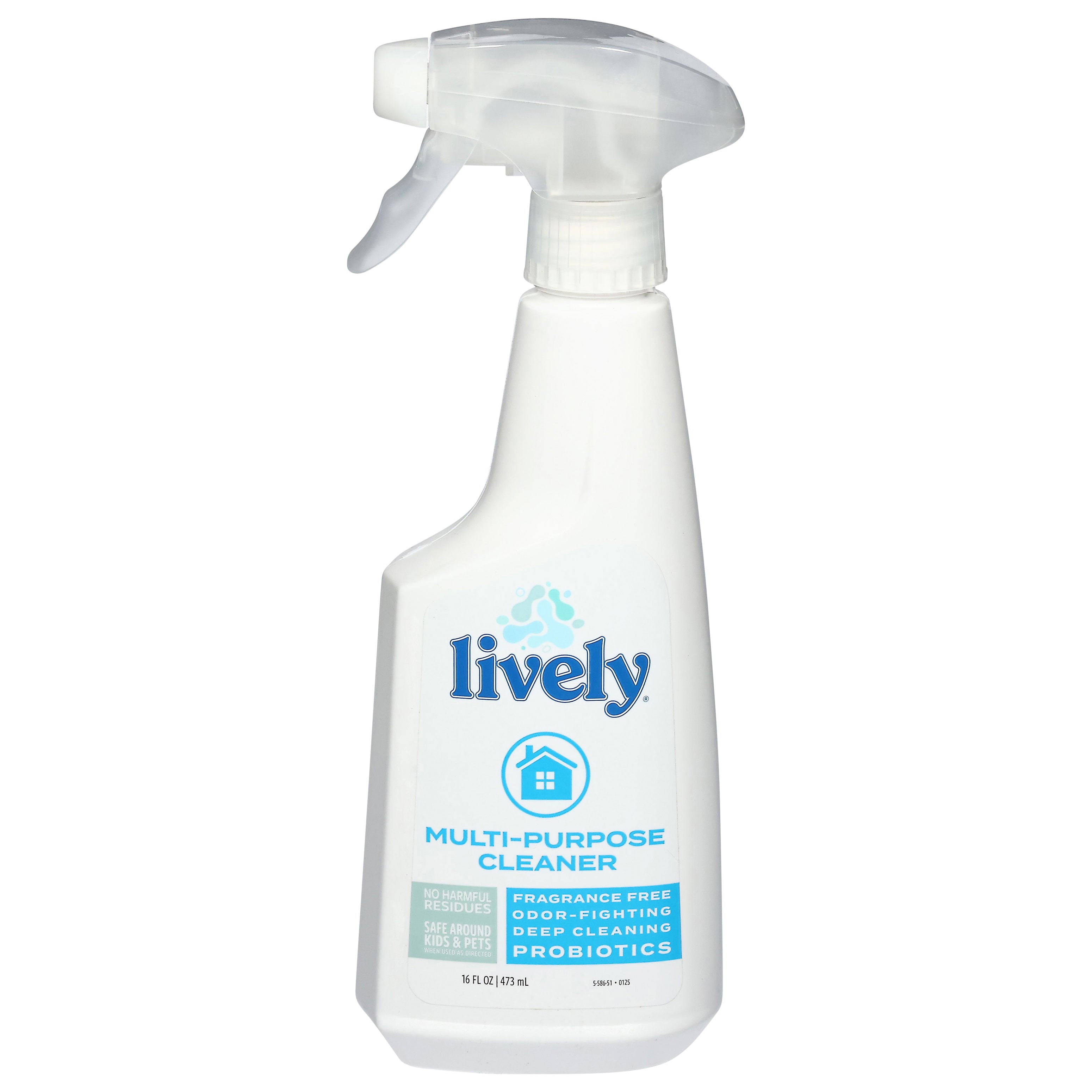 Lively Probiotics Fragrance Free Multi-Purpose Cleaner 16 fl oz - Case of 4