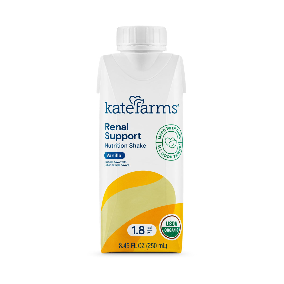 Kate Farms - Oral Supplement Kate Farms Renal Support 1.8 Vanilla Flavor Liquid 8.45 oz. Carton [1/EA]