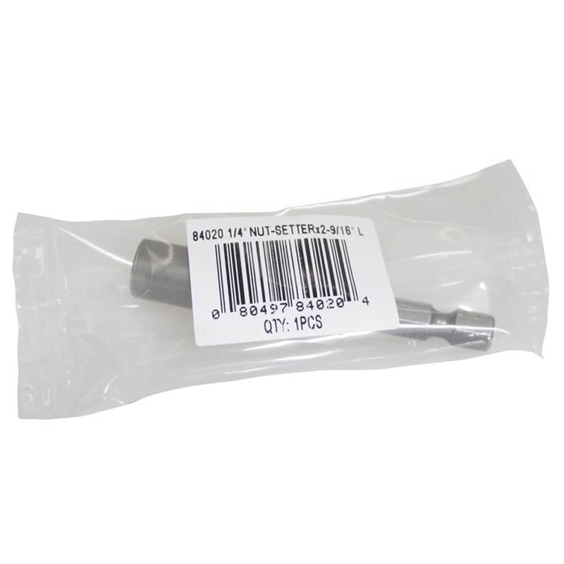 BEST WAY TOOLS - Best Way Tools 1/4 in. X 3 in. L Nut Driver Carbon Steel 50 pc - Case of 50