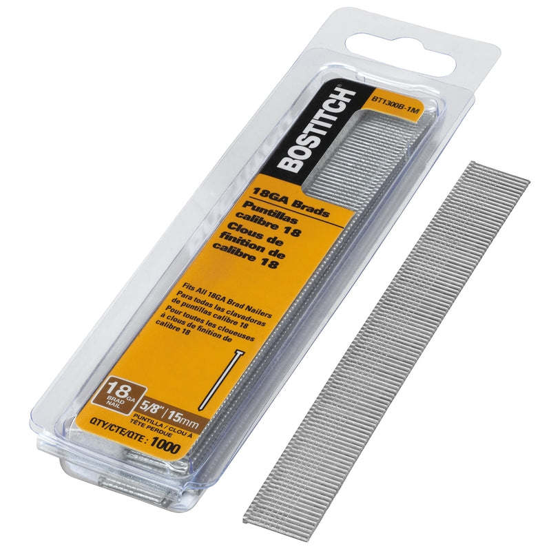 STANLEY BOSTITCH - Bostitch 18 Ga. X 5/8 in. L Galvanized Steel Brad Nails 1000 pk