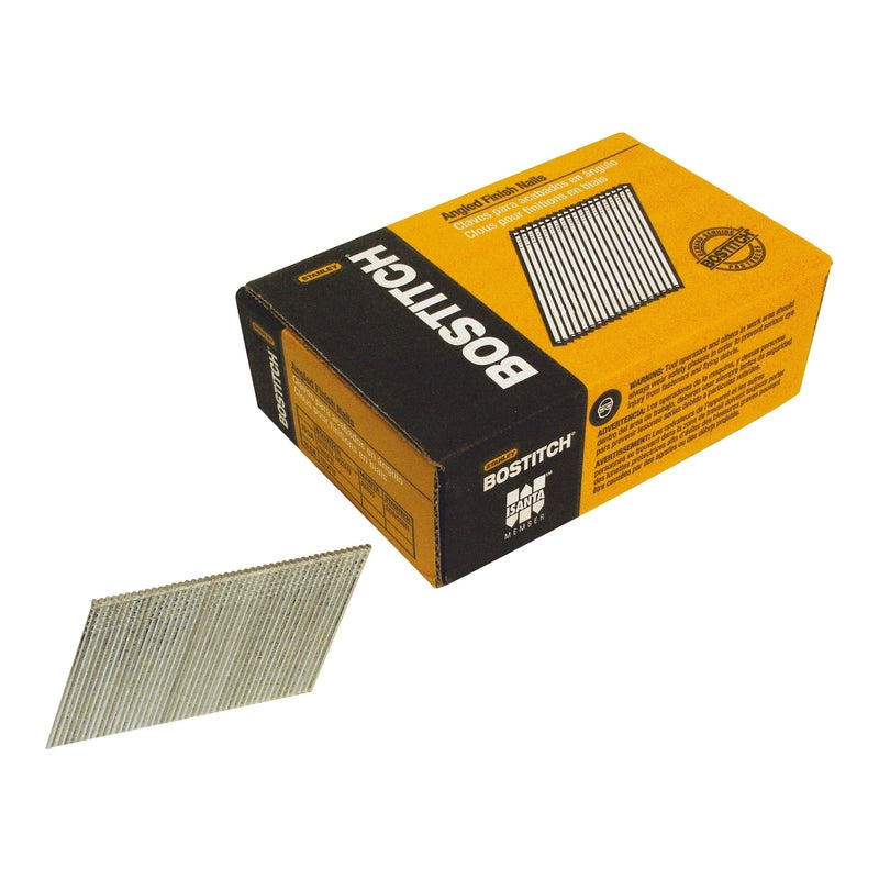 STANLEY BOSTITCH - Bostitch 2-1/4 in. 15 Ga. Angled Strip Coated Finish Nails 3,655 pk