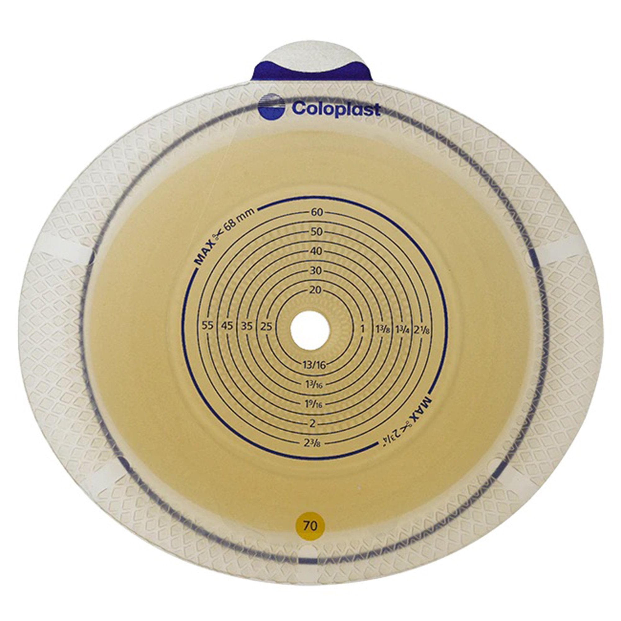 Coloplast - Ostomy Barrier Sensura® Flex Trim to Fit, Standard Wear Double Layer Adhesive 50 mm Flange Red Code System 3/8 to 2 Inch Opening [10/BX]