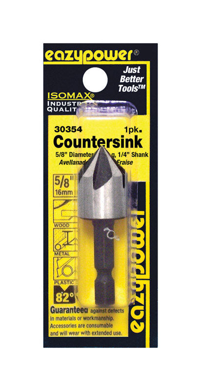 EAZYPOWER - Eazypower Isomax 5/8 in. Tool Steel Countersink Bit 1 pc