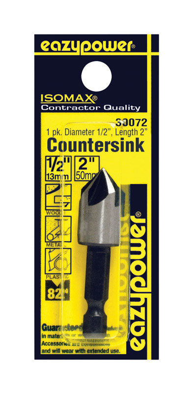 EAZYPOWER - Eazypower Isomax 1/2 in. Tool Steel Countersink Bit 1 pc