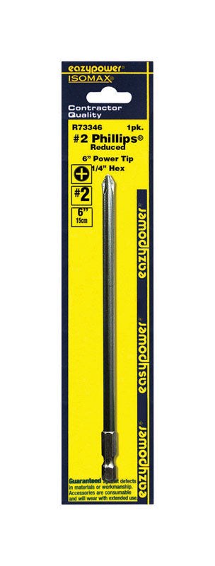 EAZYPOWER - Eazypower Isomax Phillips 6 in. X 6 in. L Impact Double-Ended Power Bit Steel 1 pc