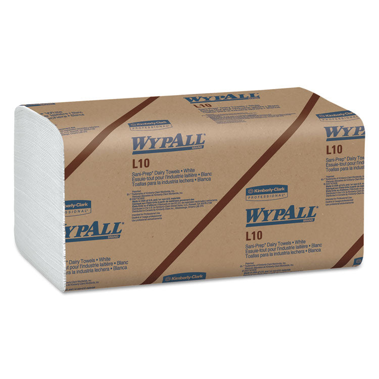 WypAll - L10 SANI-PREP Dairy Towels, Banded, 2-Ply, 9.3 x 10.5, 200/Pack, 12 Packs/Carton