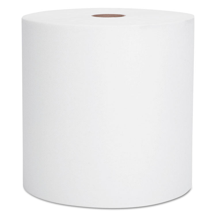 Scott - Essential Hard Roll Towels for Business, Absorbency Pockets, 1.5" Core, 8" x 800 ft, White, 12 Rolls/Carton
