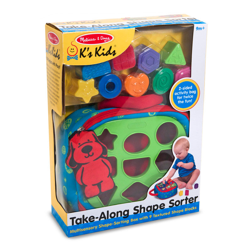 MELISSA & DOUG - Take-Along Shape Sorter Baby and Toddler Toy
