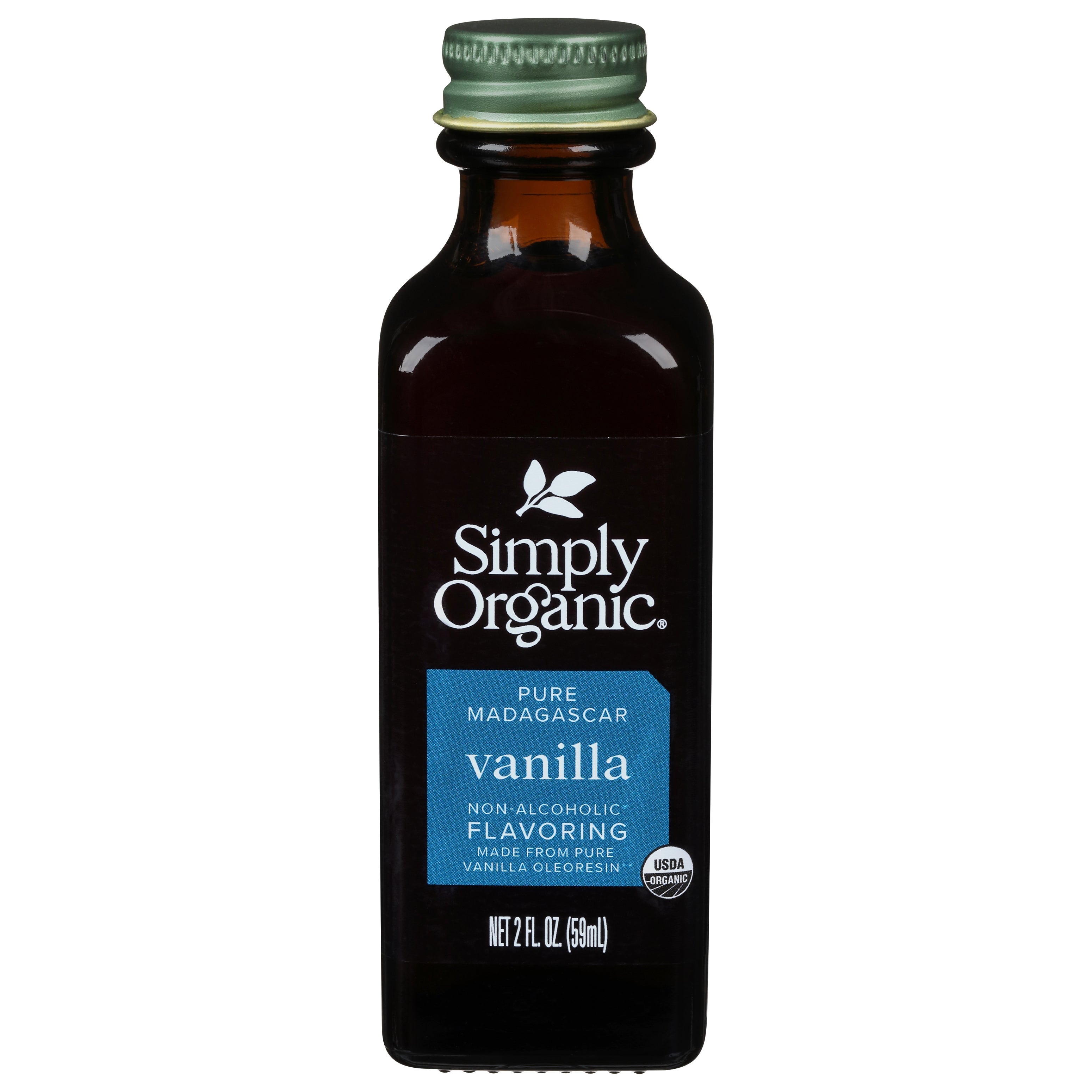 Simply Organic Pure Madagascar Non-Alcoholic Vanilla Flavoring 2 fl oz - Case of 6
