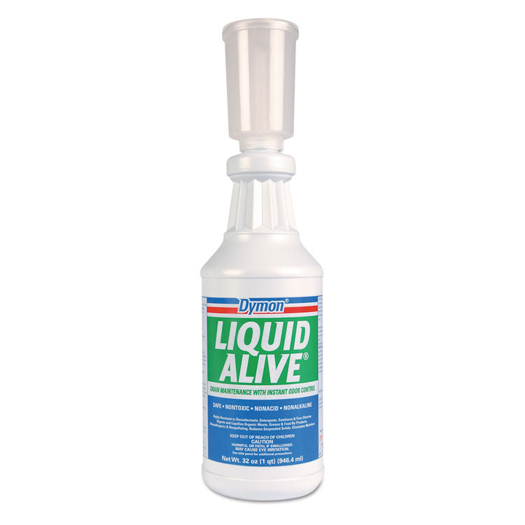 Dymon - LIQUID ALIVE Enzyme Producing Bacteria, 32 oz. Bottle, 12/Carton
