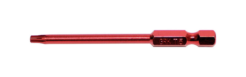 GRK FASTENERS - GRK Fasteners Star T15 X 3 in. L Power Bit Steel 2 pc