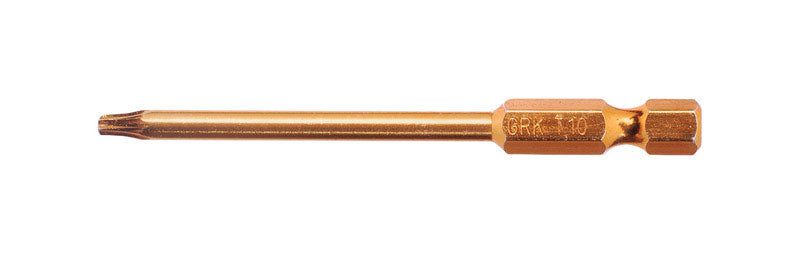 GRK FASTENERS - GRK Fasteners Star T10 X 3 in. L Power Bit Steel 2 pc