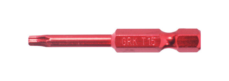 GRK FASTENERS - GRK Fasteners Star T15 X 2 in. L Power Bit Carbon Steel 2 pc