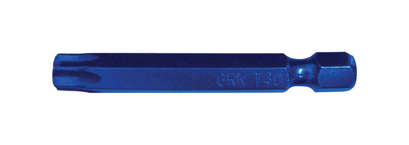 GRK FASTENERS - GRK Fasteners Star T40 X 2 in. L Power Bit Carbon Steel 2 pc