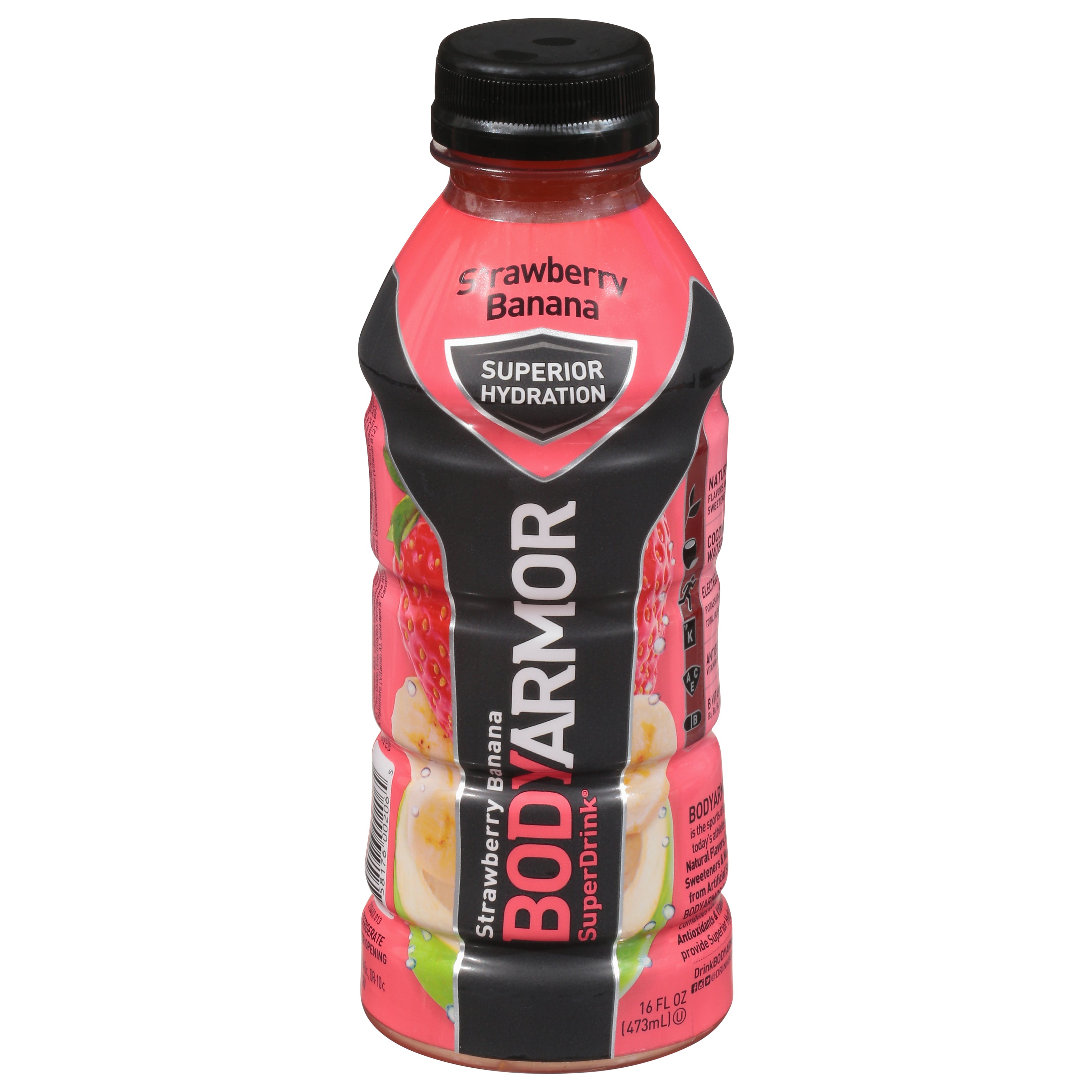 BodyArmor Strawberry Banana SuperDrink 16 fl oz Bottle - Case of 12
