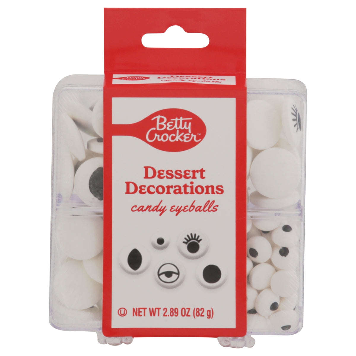Betty Crocker Dessert Decorations Candy Eyeballs 2.89 oz - Case of 6