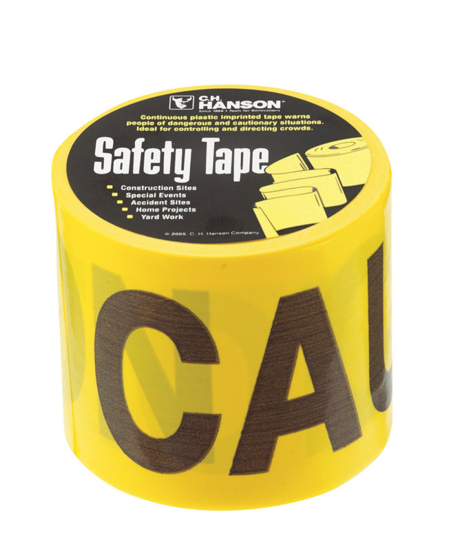 C.H. HANSON - C.H. Hanson CH Hanson 200 ft. L X 3 in. W Plastic Caution Barricade Tape Yellow