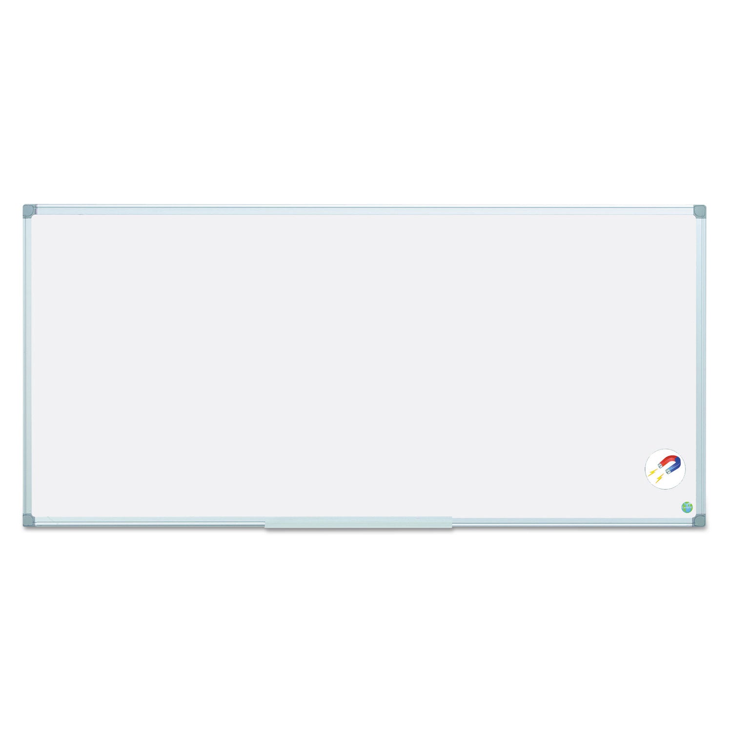 Earth Gold Ultra Magnetic Dry Erase Boards, 96" x 48", White Surface, Satin Aluminum Frame