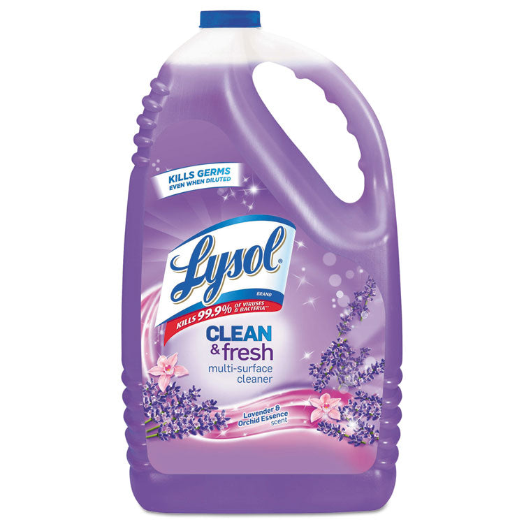 LYSOL Brand - Clean and Fresh Multi-Surface Cleaner, Lavender and Orchid Essence, 144 oz Bottle, 4/Carton