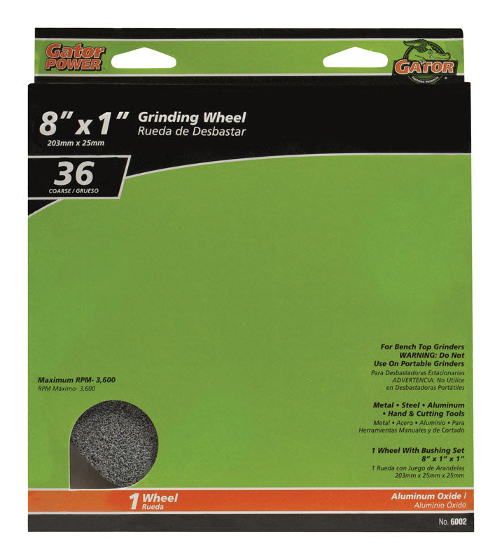 GATOR - Gator 8 in. D X 1 in. Grinding Wheel [6002GA]