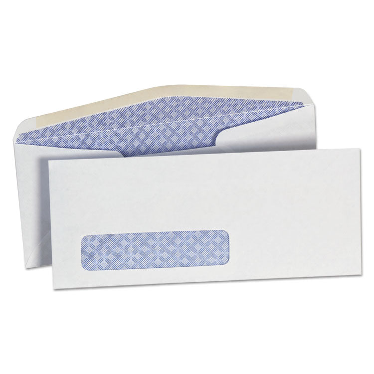 Office Impressions - #10 Trade Size Security Tint Envelope, Commercial Flap, Gummed Closure, 4.13 x 9.5, White, 500/Box