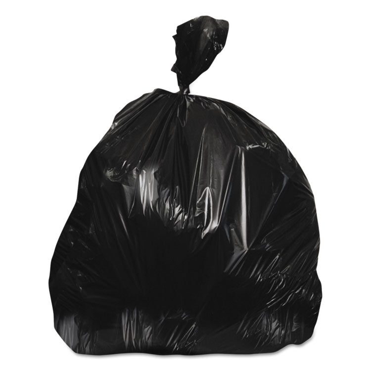 Heritage - Linear Low-Density Can Liners, 45 gal, 0.7 mil, 40" x 46", Black, 250/Carton