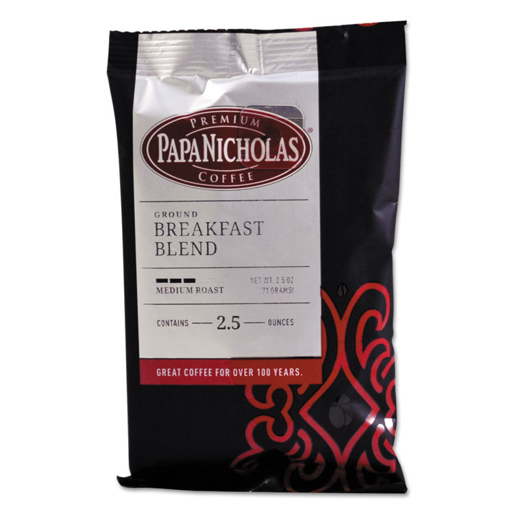 PapaNicholas Coffee - Premium Coffee, Breakfast Blend, 18/Carton